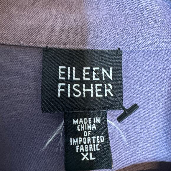Eileen Fisher Jacket Womens XL Soft Purple Full Zip Lightweight Casual Outerwear - Picture 3 of 10